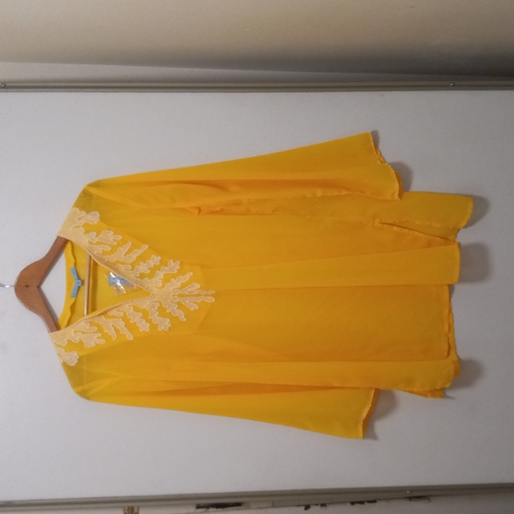 Antonio Melani Beaded Coral Cover up - Picture 1 of 5